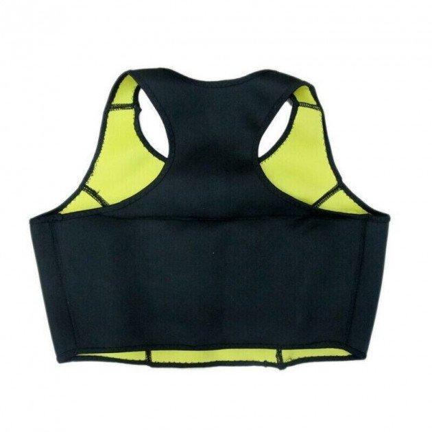 Топ для похудения спортивный с эффектом сауны Hot shapers W-59 XL Черно-желтый (KG-5978)