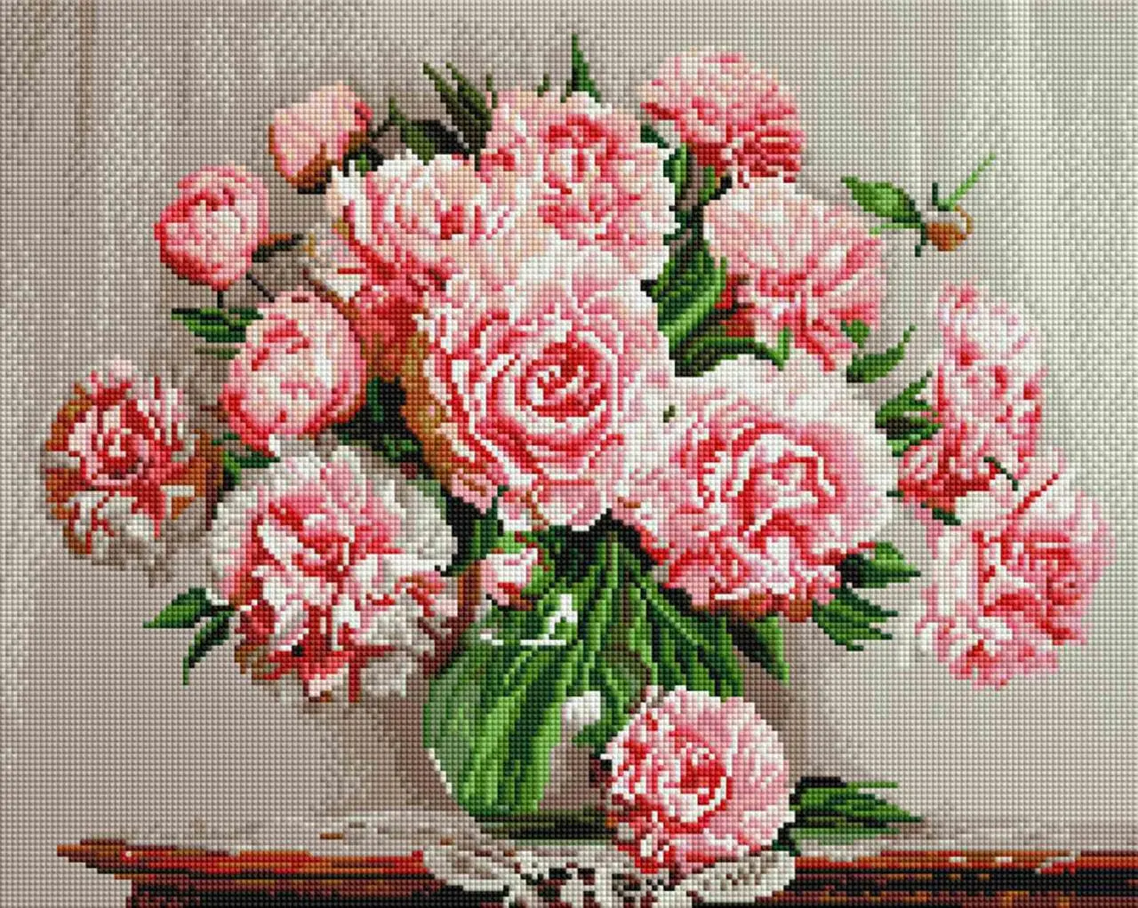 Алмазная мозаика ColorArt Пионы в вазе 40х50 см (SP002)