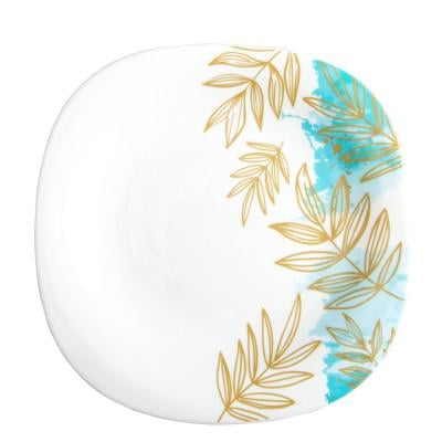 Тарелка Vittora Square Dessert Золотая ветка 21,5 см (V-215Sgr)