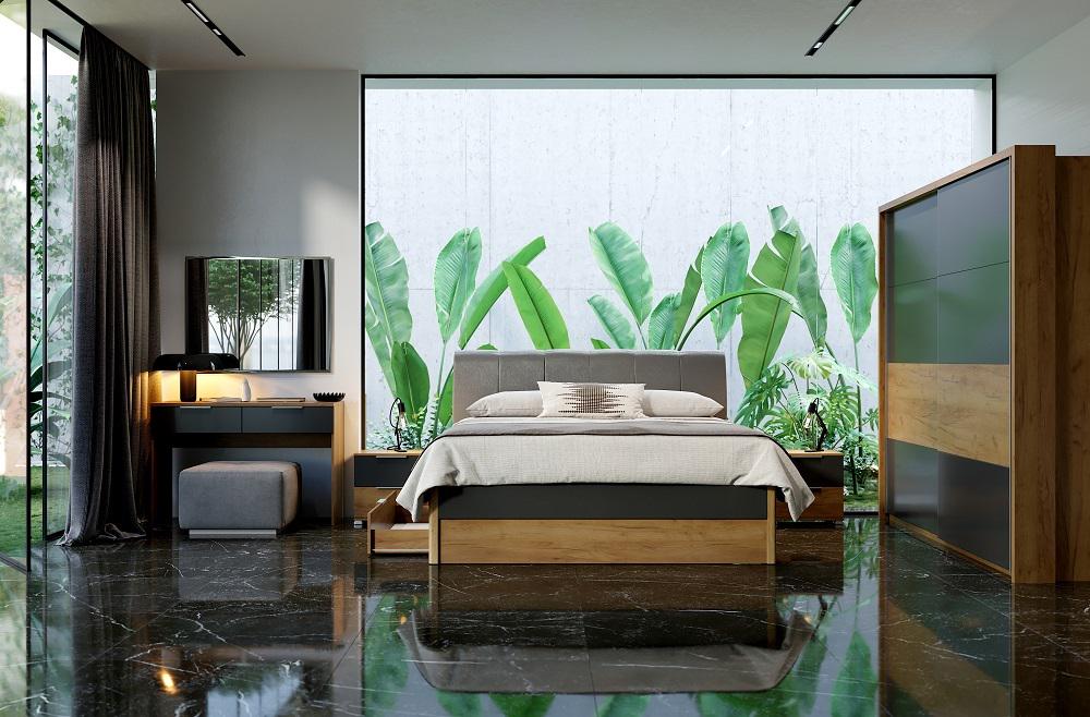 Туалетный столик MiroMark Рамона ламинированная ДСП Дуб крафт/Черный (RА-72-LV) - фото 2 Туалетный столик MiroMark Рамона ламинированная ДСП Дуб крафт/Черный (RА-72-LV) - фото 2