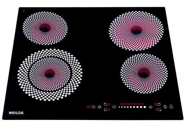 Варильна поверхня електрична WEILOR WHC 651 Black (1014657) - фото 4