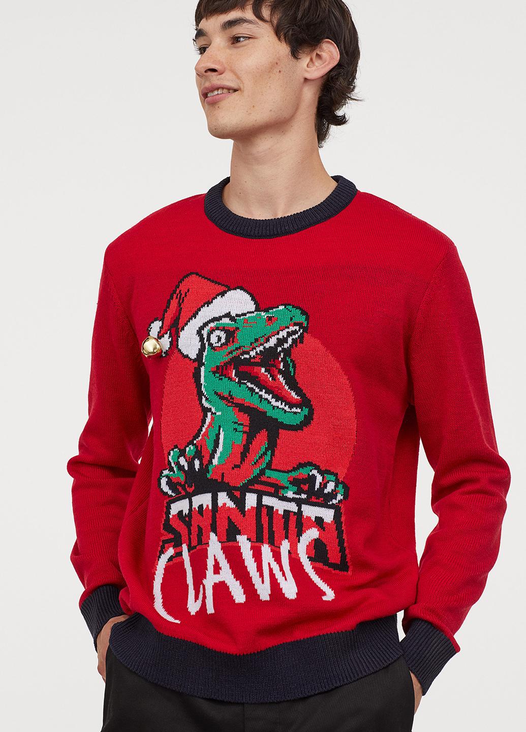 Свитер мужской H&M M Красный (8813452b45)