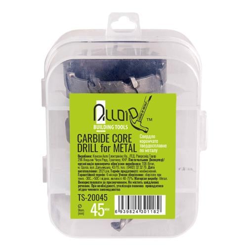 Сверло по металлу Alloid корончатое твердосплавное 45 мм (TS-20045) - фото 4 Сверло по металлу Alloid корончатое твердосплавное 45 мм (TS-20045) - фото 4