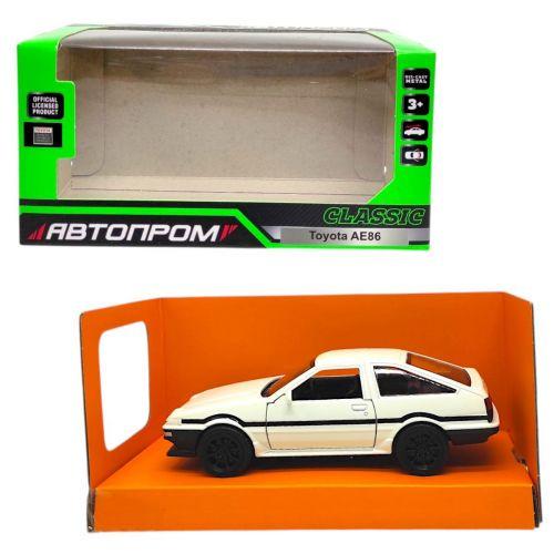 Іграшкова машинка металева Автопром Toyota AE86 Білий (2987496703)