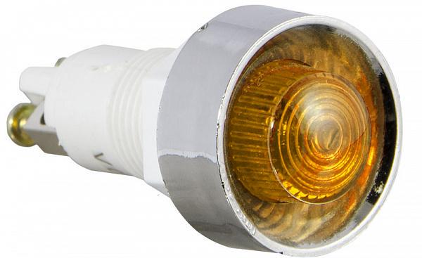 Лампа сигнальная АСКО-Укрем PLS 12 мм 220 V AC Желтый неон (A0140030025)