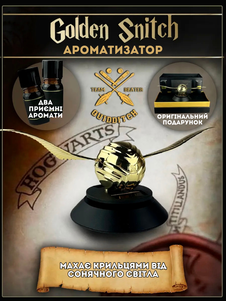 Ароматизатор в автомобиль на солнечной батарее снитч (767874) - фото 8 Ароматизатор в автомобиль на солнечной батарее снитч (767874) - фото 8