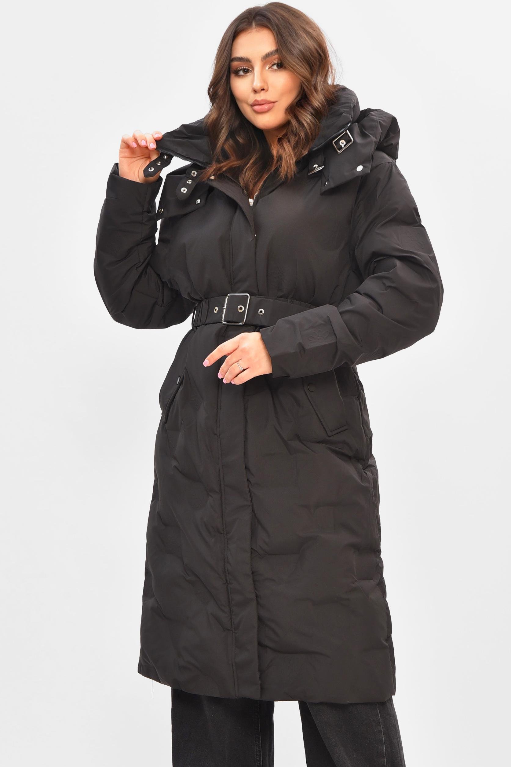 Куртка женская удлиненная зима XL Черный (207019) Куртка женская удлиненная зима XL Черный (207019)