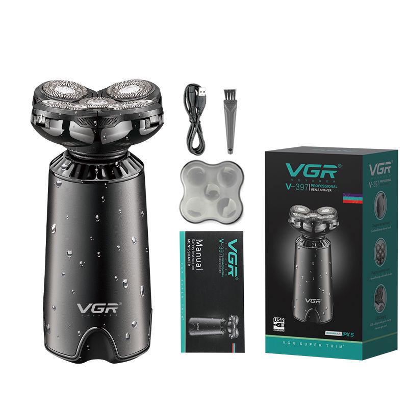 Електробритва акумуляторна VGR V-397 для гоління водонепроникна