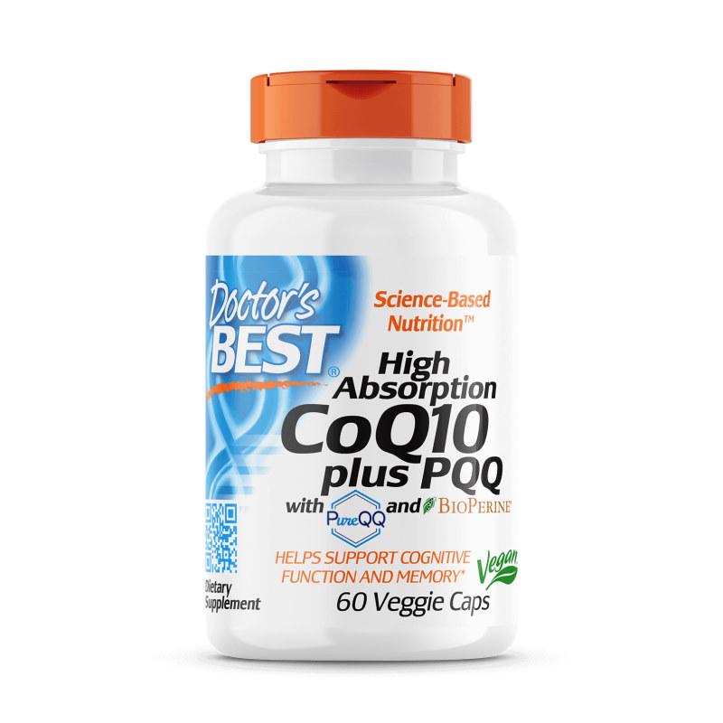 Натуральна добавка Doctor's Best CoQ10 plus PQQ High Absorption 60 капс. (7058)