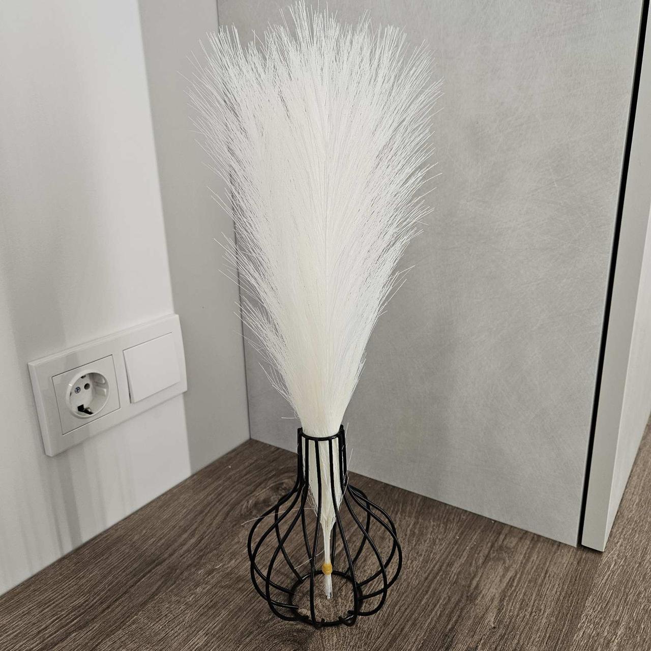 Трава штучна пампасна Букет 10 гілок Білий (2033863750) - фото 7