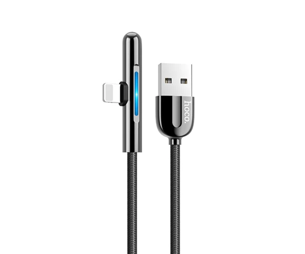 Кабель Data Hoco U65 Colorful Magic Wand Lightning 1,2 м Black - фото 1