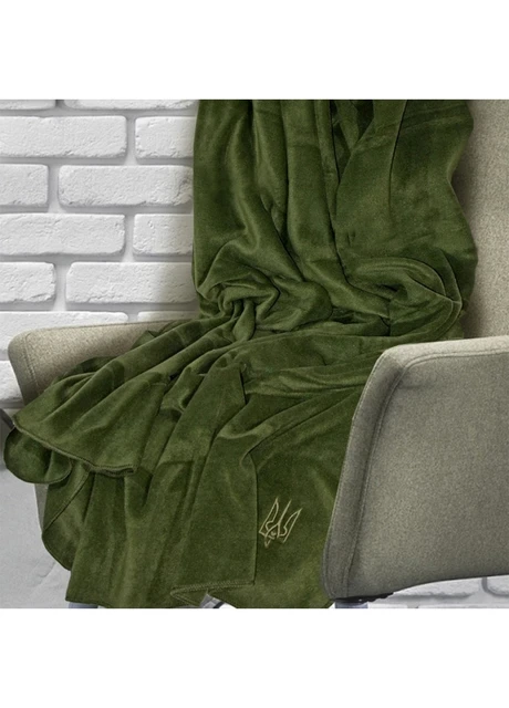 Плед дорожный флисовый 140х200 см Зеленый - фото 4 Плед дорожный флисовый 140х200 см Зеленый - фото 4