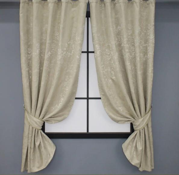 Комплект коротких штор лен Pavliani Мрамор 1,3х1,7 м 2 шт. Бежево-серый (1368ш) Комплект коротких штор лен Pavliani Мрамор 1,3х1,7 м 2 шт. Бежево-серый (1368ш)
