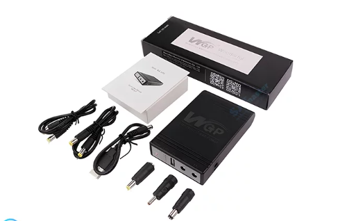 Бесперебойник для роутера GPON 5в/9в/12в Mini UPS Powerbank на 10400mAh в комплекте с адаптером 12V и набор переходников - фото 4