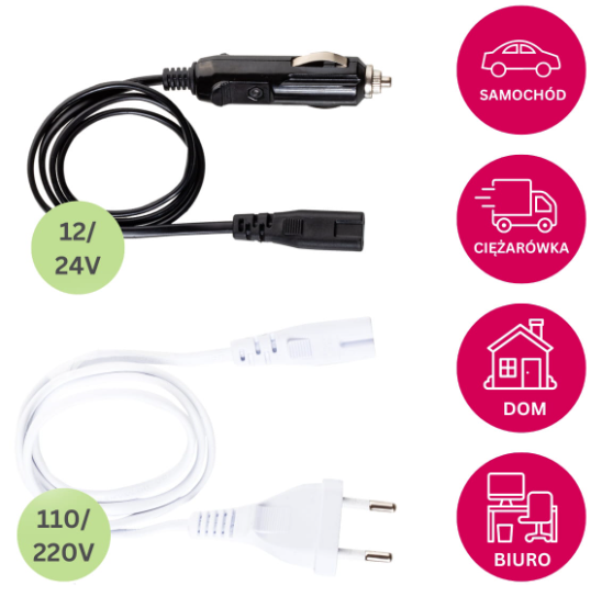 Ланч-бокс електричний Kamille Vizo із двома ємностями 1,5/0,45 л автомобільний Чорний/Блакитний (2170) - фото 6
