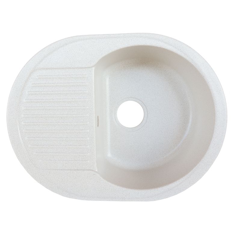 Мийка кухонна Platinum Bora 6247 Білий в чорну крапку (353079)