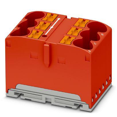 Розподільний блок Phoenix Contact PTFIX 6X10/S RD 450В 57A Push-in Червоний (1082389)