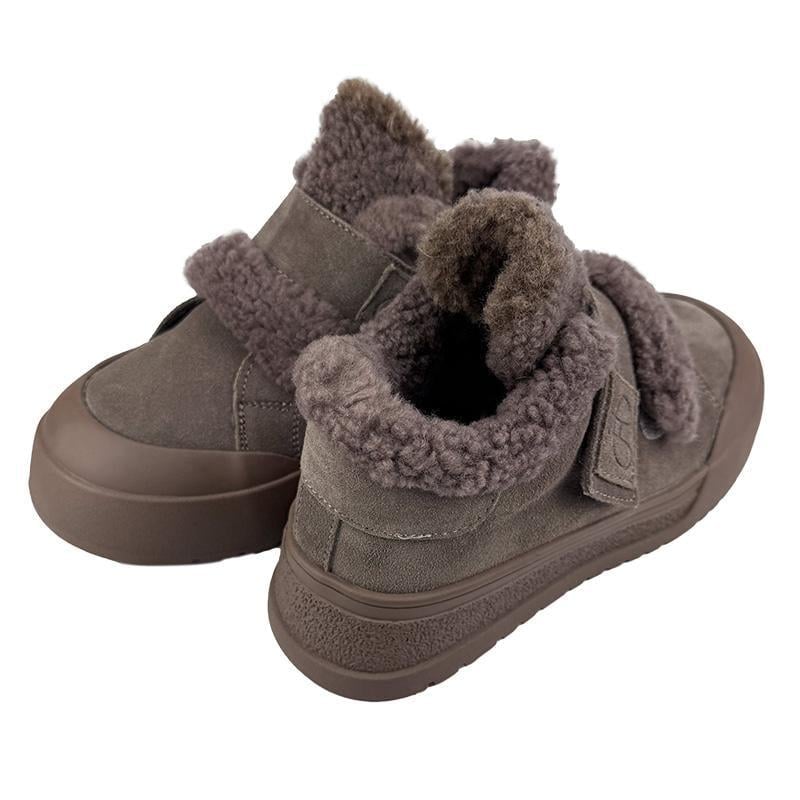 Угги женские замшевые на платформе 5092-3 p. 39 25 см Коричневый - фото 3