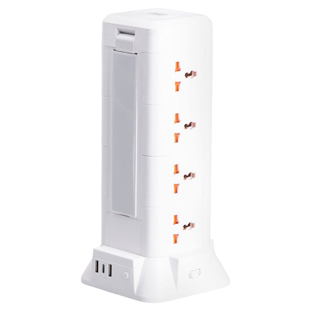 Фильтр сетевой 2,8 м с лампой на 12 универсальных розеток с 2 USB 1 Type-C - фото 3