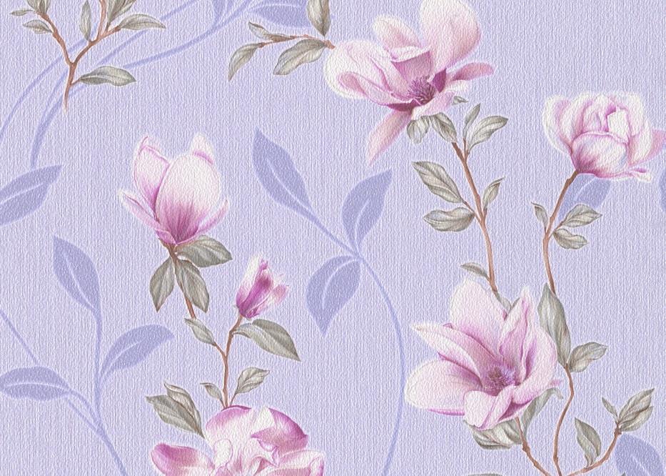 Обои бумажные Слов'янські шпалери Эхо 814803 0,53x10,05 м Сиреневый (4824033223658)