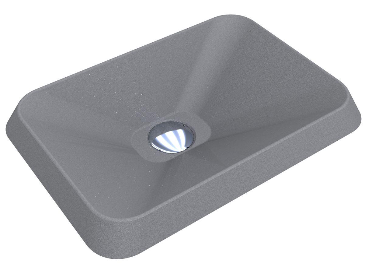 Умывальник Miraggio ALBENA MIRASTONE матовый Серый (84063)