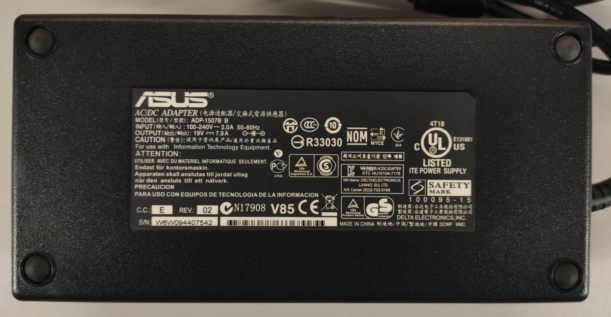 Блок живлення для ноутбука Asus 19 V 7,9 A 150 W 5,5x2,5 мм (BP15) - фото 2