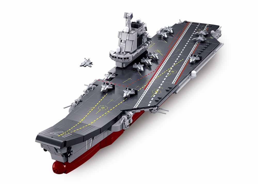 Конструктор Sluban M38-B1210 Авианосец ВМФ КНР Shandong 584 детали - фото 2
