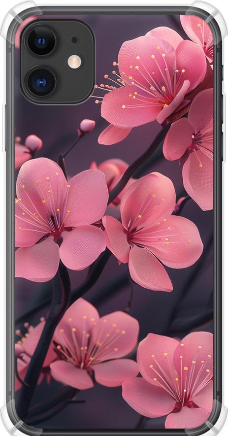 Чехол на iPhone 11 Пурпурная сакура (6075sp-1722-42517)