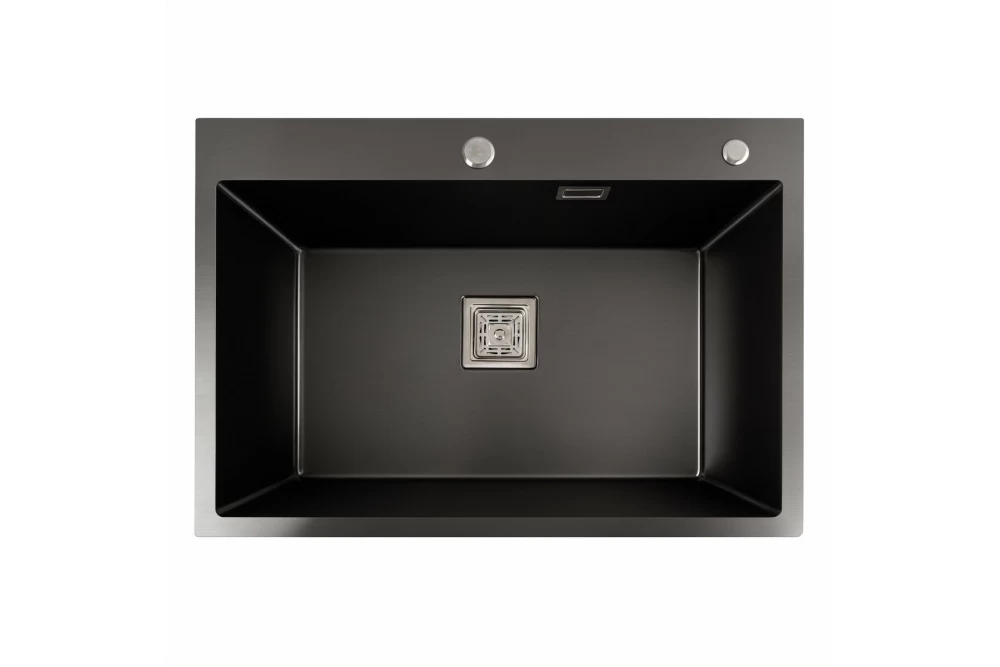 Мийка для кухні Platinum Handmade PVD HSB 70x50 Чорний (374798)