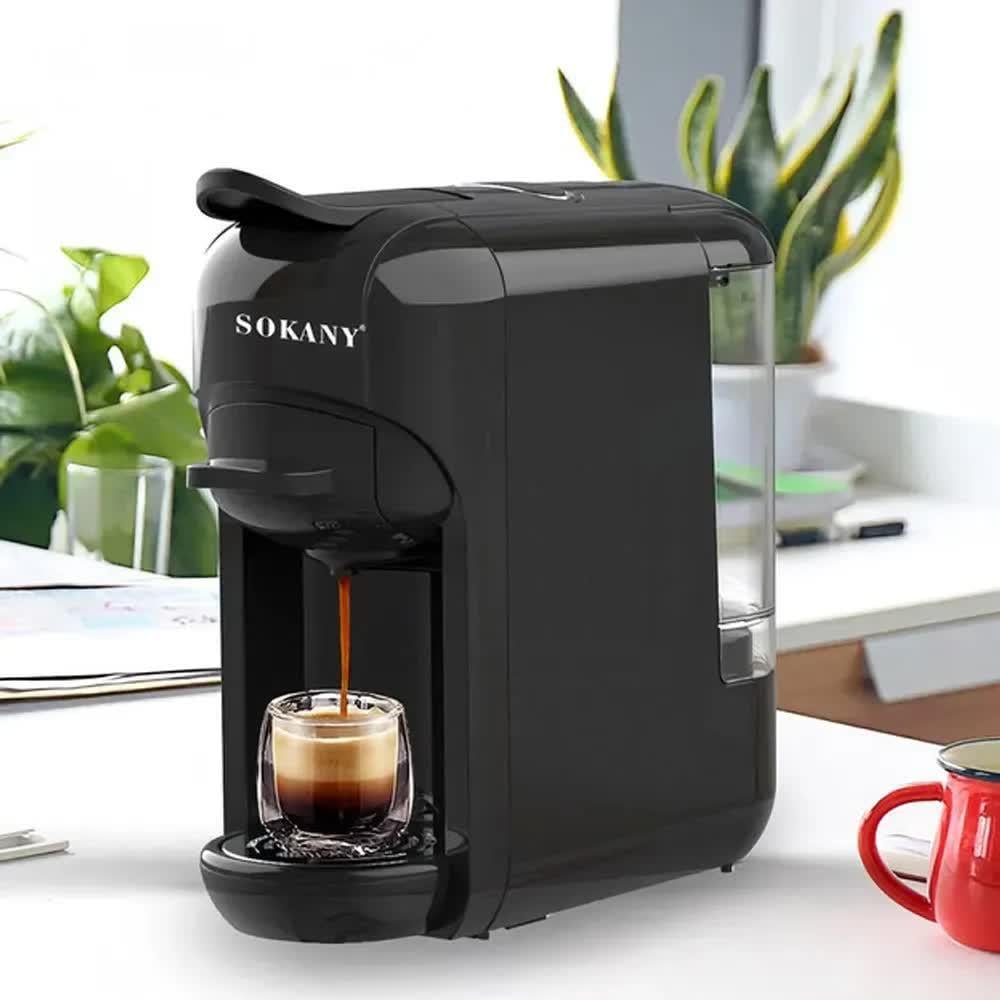 Кофеварка капсульная Sokany SK-516 с адаптером для капсул 600 мл Черный (28222684)