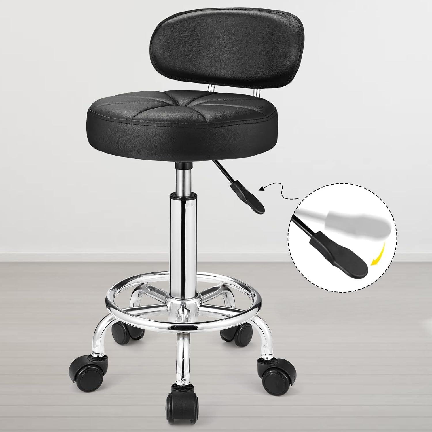 Стульчик мастера Homart 687PS Черный (9783) - фото 4 Стульчик мастера Homart 687PS Черный (9783) - фото 4