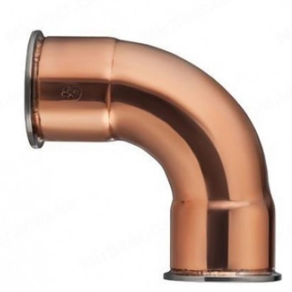 Отвод Вкусный кламп медный 90°с 2"