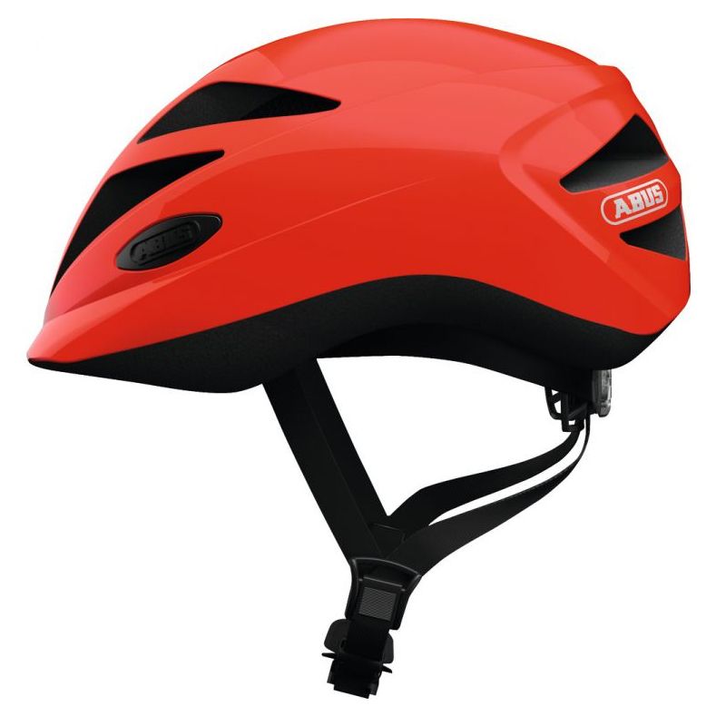 Велосипедний дитячий шолом ABUS HUBBLE 1.1 S 46-52 Shiny Shrimp