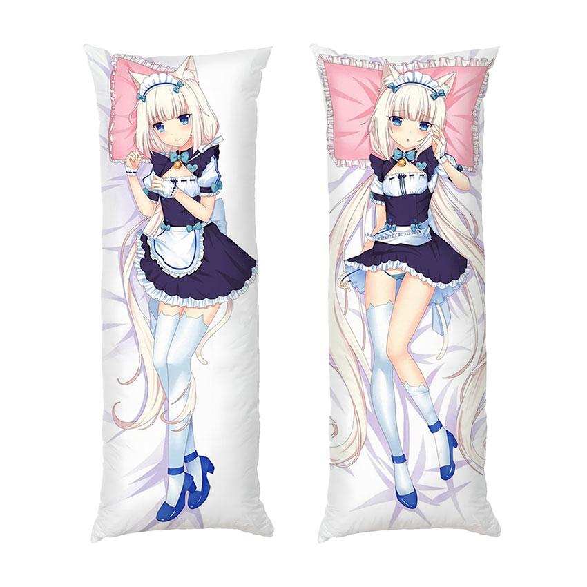 Подушка дакимакура Vanila Cat Nekopara габардин 70х30 см