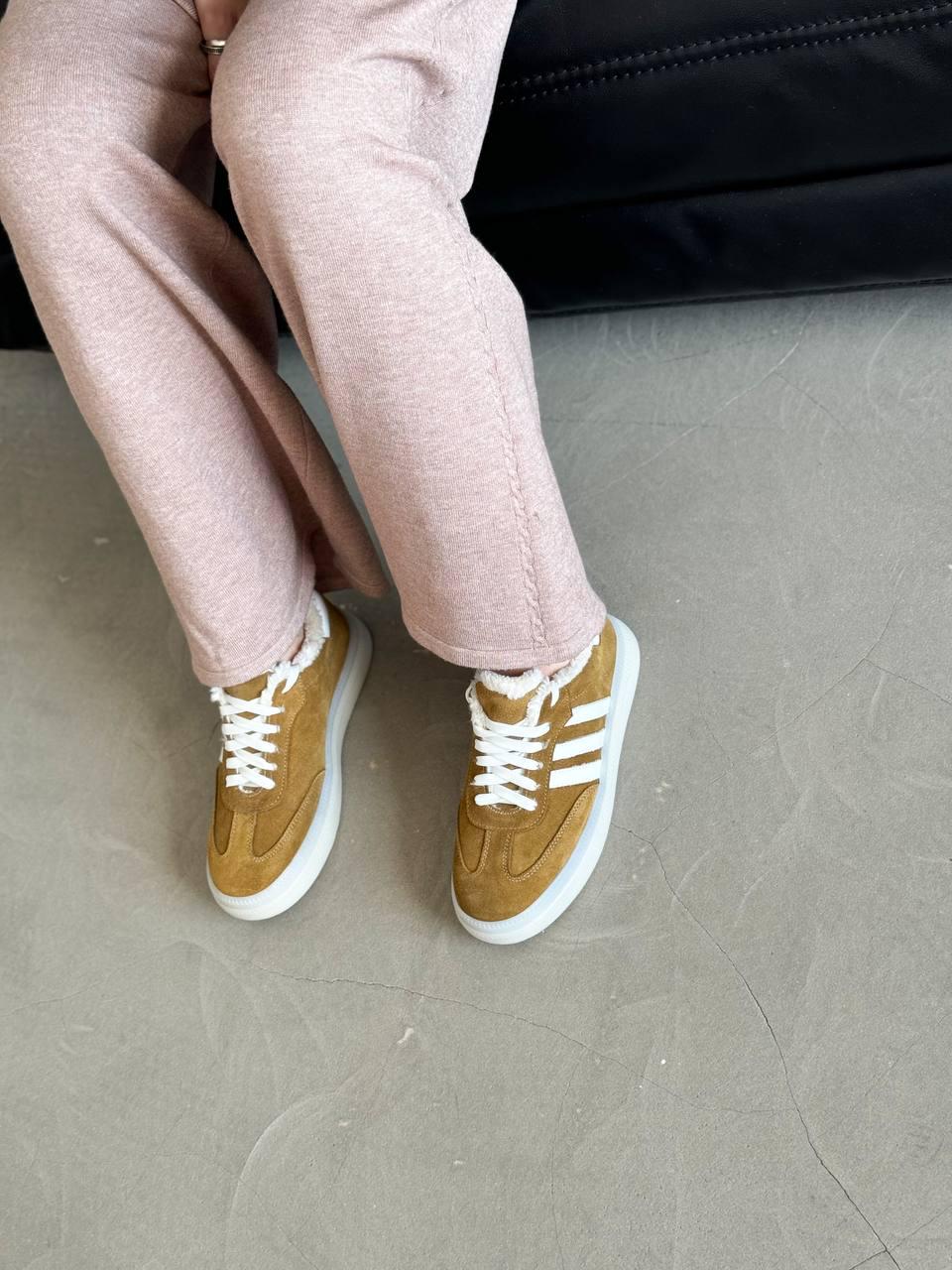 Кеди жіночі на хутрі Maya Shoes р. 38 Гірчичний (3021/1) - фото 3 Кеди жіночі на хутрі Maya Shoes р. 38 Гірчичний (3021/1) - фото 3