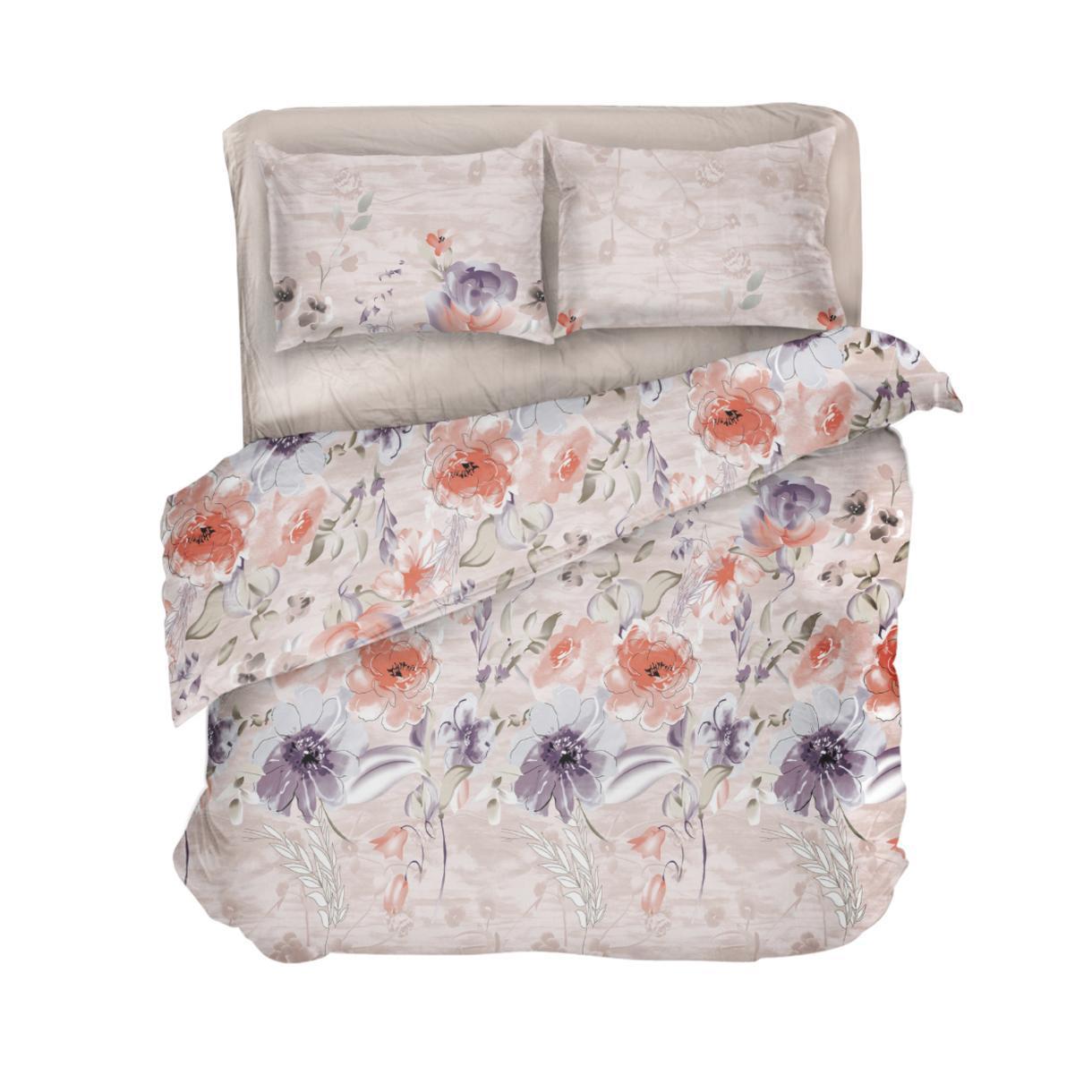 Постільна білизна Lelit поплін полуторний Рожевий (L-2044)