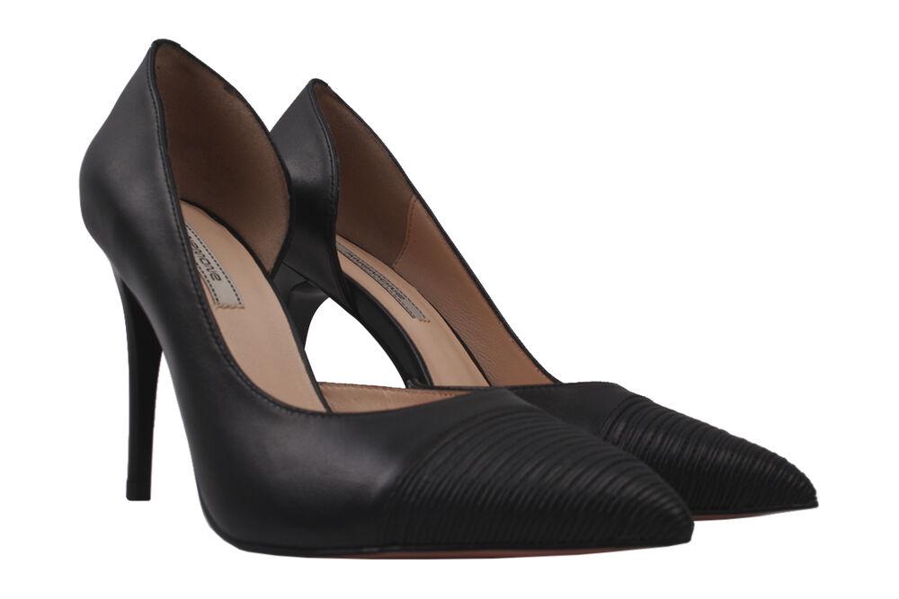Туфли Anemone на шпильке женские из кожи р. 38 Черный (92-20DT)