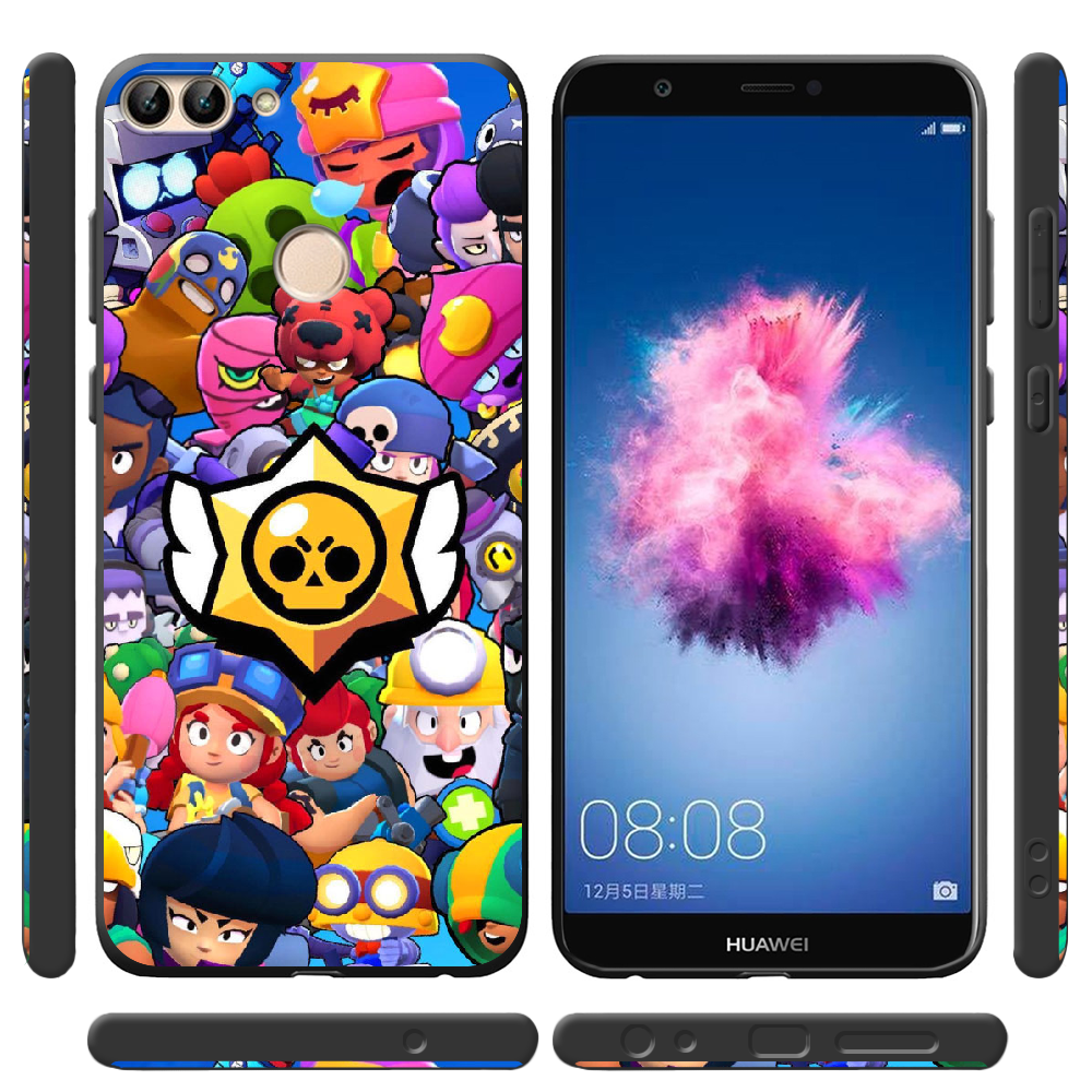 Чехол Boxface Huawei P Smart Brawl Stars Чорний силікон (32669-up2389-41523) - фото 2