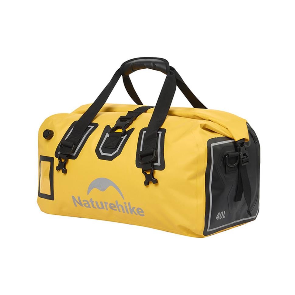 Дорожняя сумка водонепроницаемая Naturehike CNK2450XB015 40 л 53x27,5x30 см IPX6 Yellow (6975641883746)