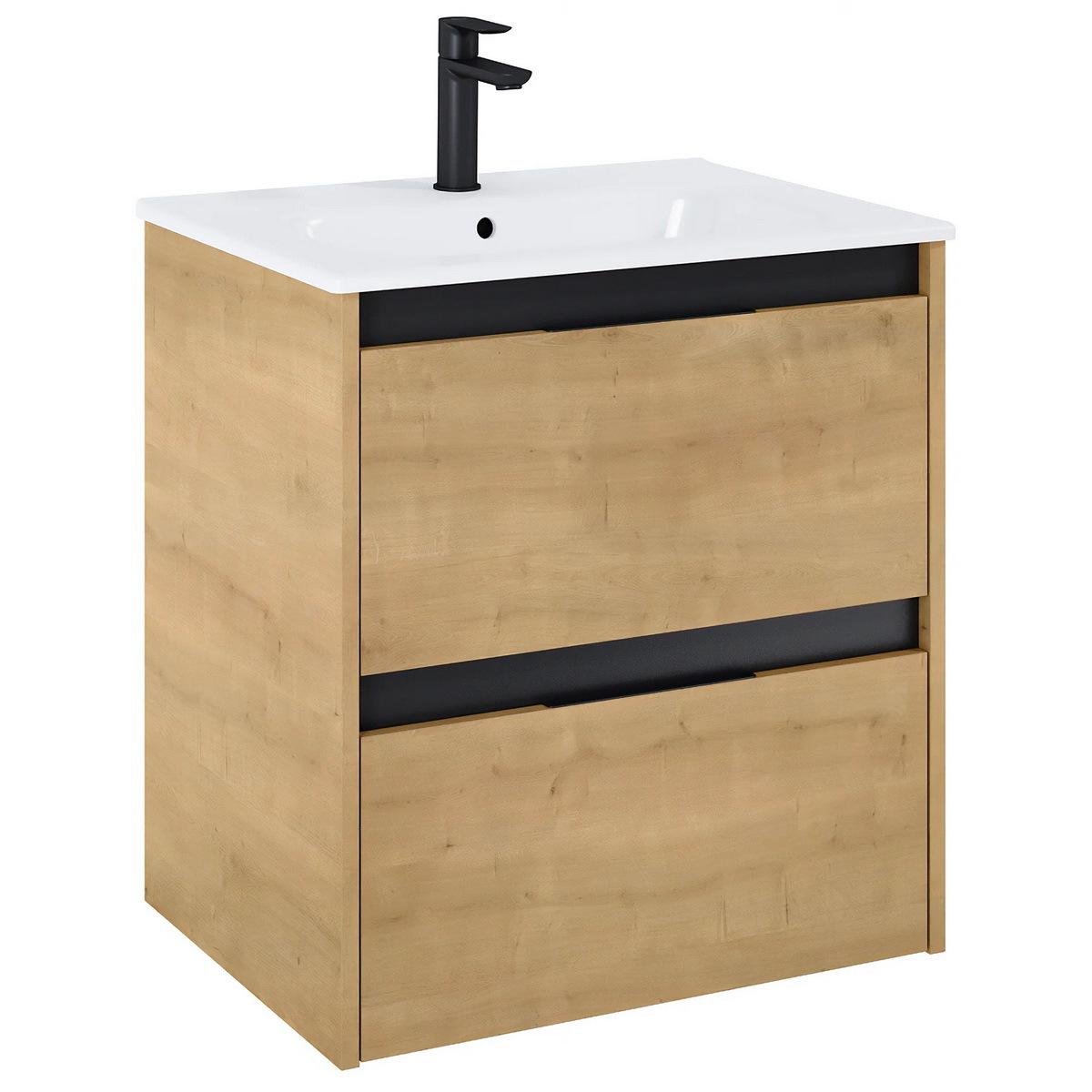 Тумба з умивальником підвісна ROCA Alpine A852012464 60.5x61x46 см Бежевий (227843)