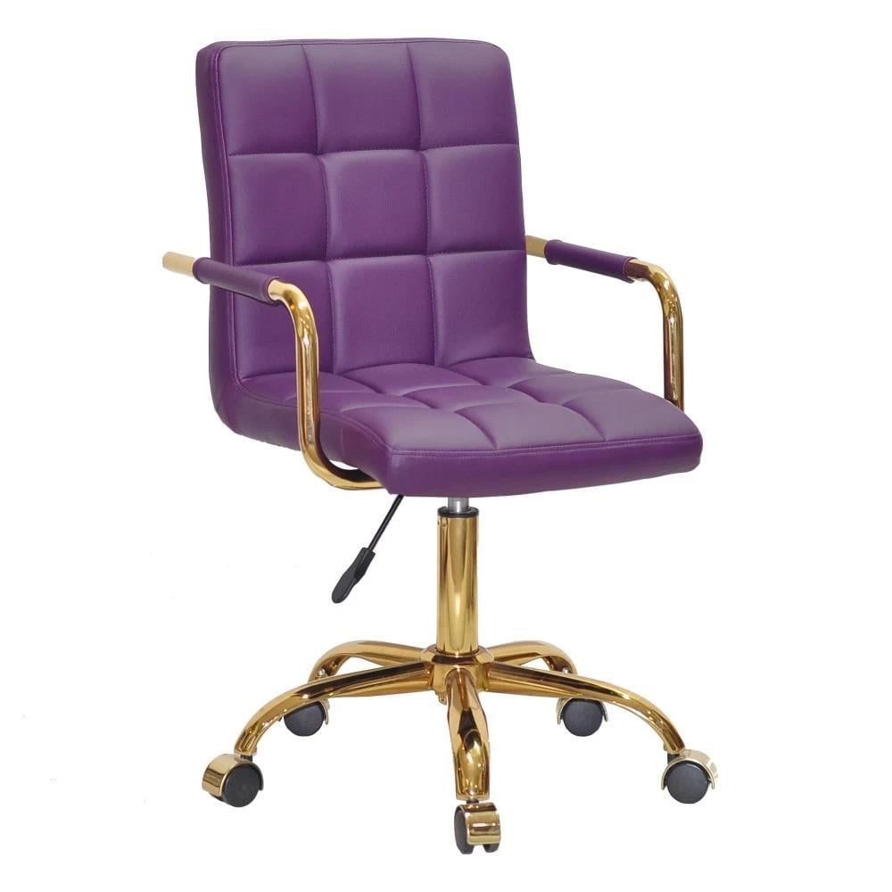 Стілець TOWER ARM OFFICE GOLD Фіолетовий (900527)