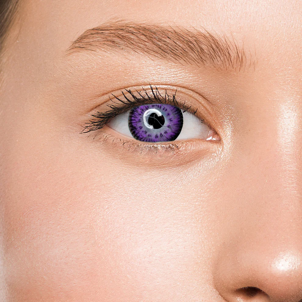 Контактные линзы фиолетовые Elite Lens Кукольный Фиолетовый +0,00 14,5 мм 2 шт. Фиолетовый (25906380)