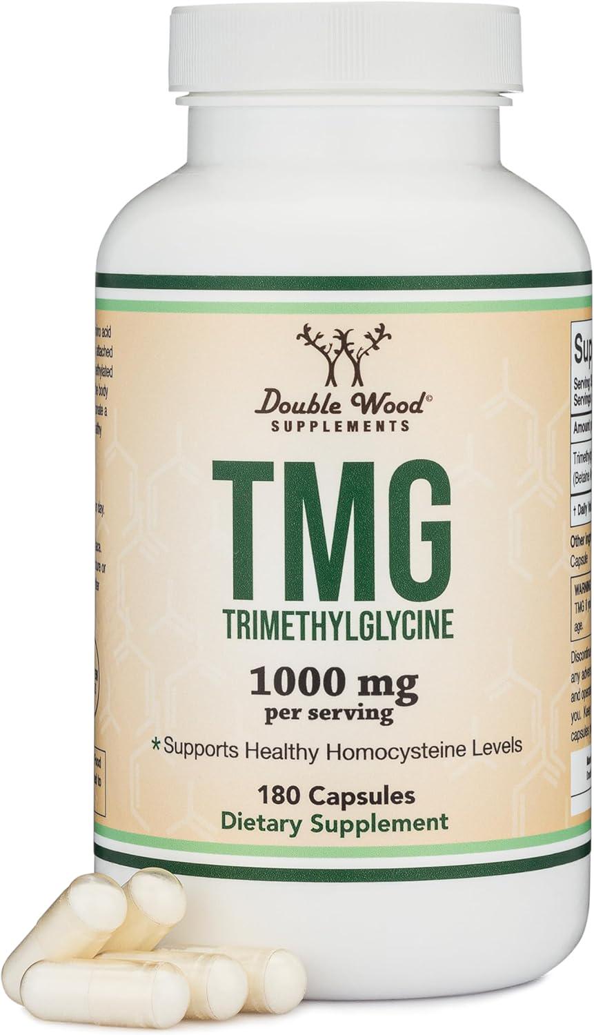 Триметилглицин Double Wood TMG Trimethylglycine 1000 mg 180 капс.