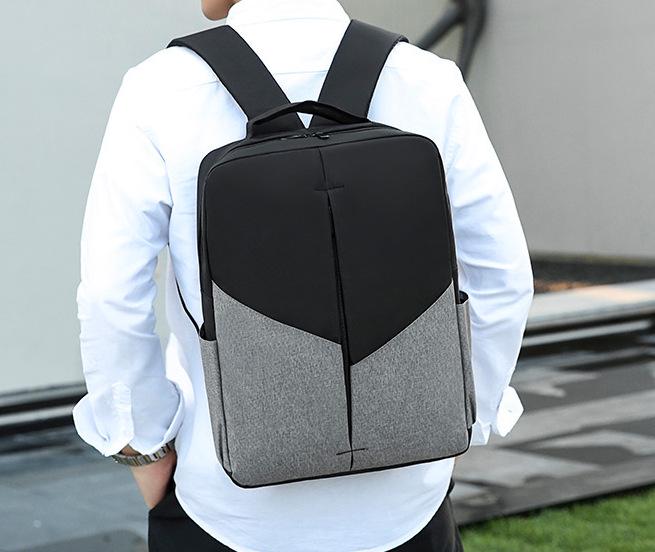 Рюкзак протиударний для ноутбука 15,6" 3в1 Чорний/Сірий (IBN032BS) - фото 14