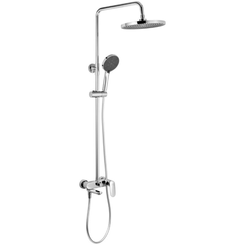 Душова система для ванни Kroner Element 211318-0101 з поворотним виливом Хром (CV036834) Душова система для ванни Kroner Element 211318-0101 з поворотним виливом Хром (CV036834)