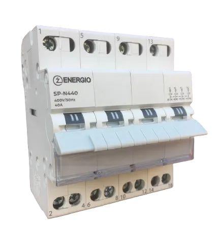 Переключатель ввода резерва перекидной I-0-II ENERGIO SP-N 4-полюсный 40А (70212)