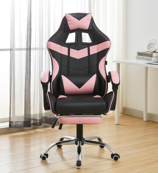 Крісло офісне комп'ютерне Bonro B-810 з підставкою для ніг Рожевий (21589836) - фото 2 Крісло офісне комп'ютерне Bonro B-810 з підставкою для ніг Рожевий (21589836) - фото 2