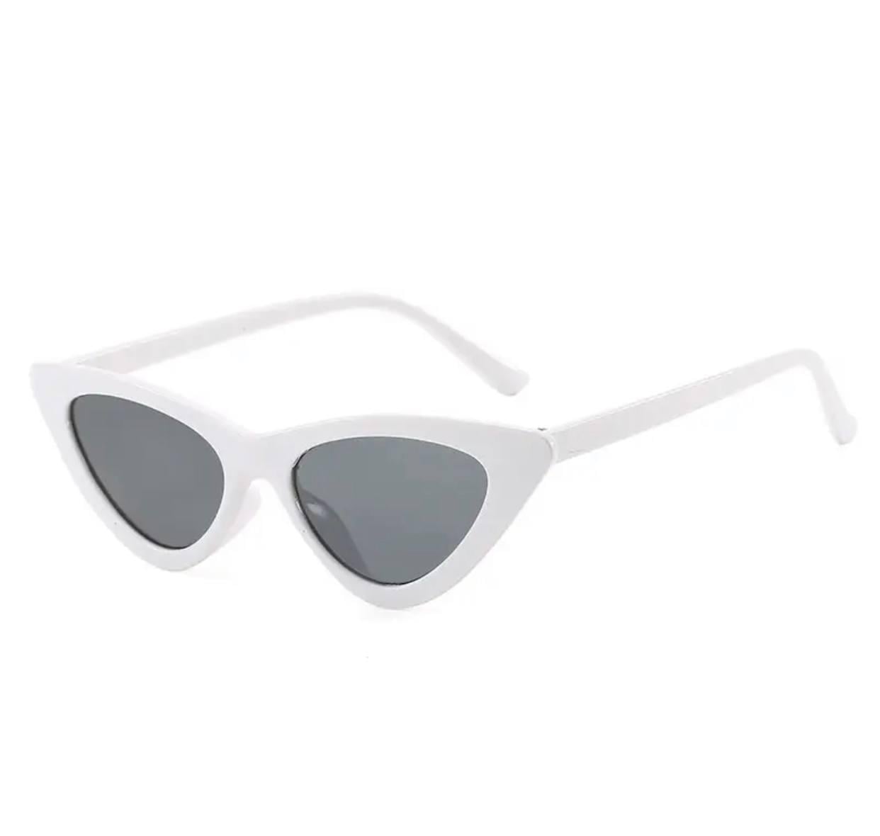 Солнцезащитные очки унисекс Cat eyes 328 14x4,2 см Белый (01064)