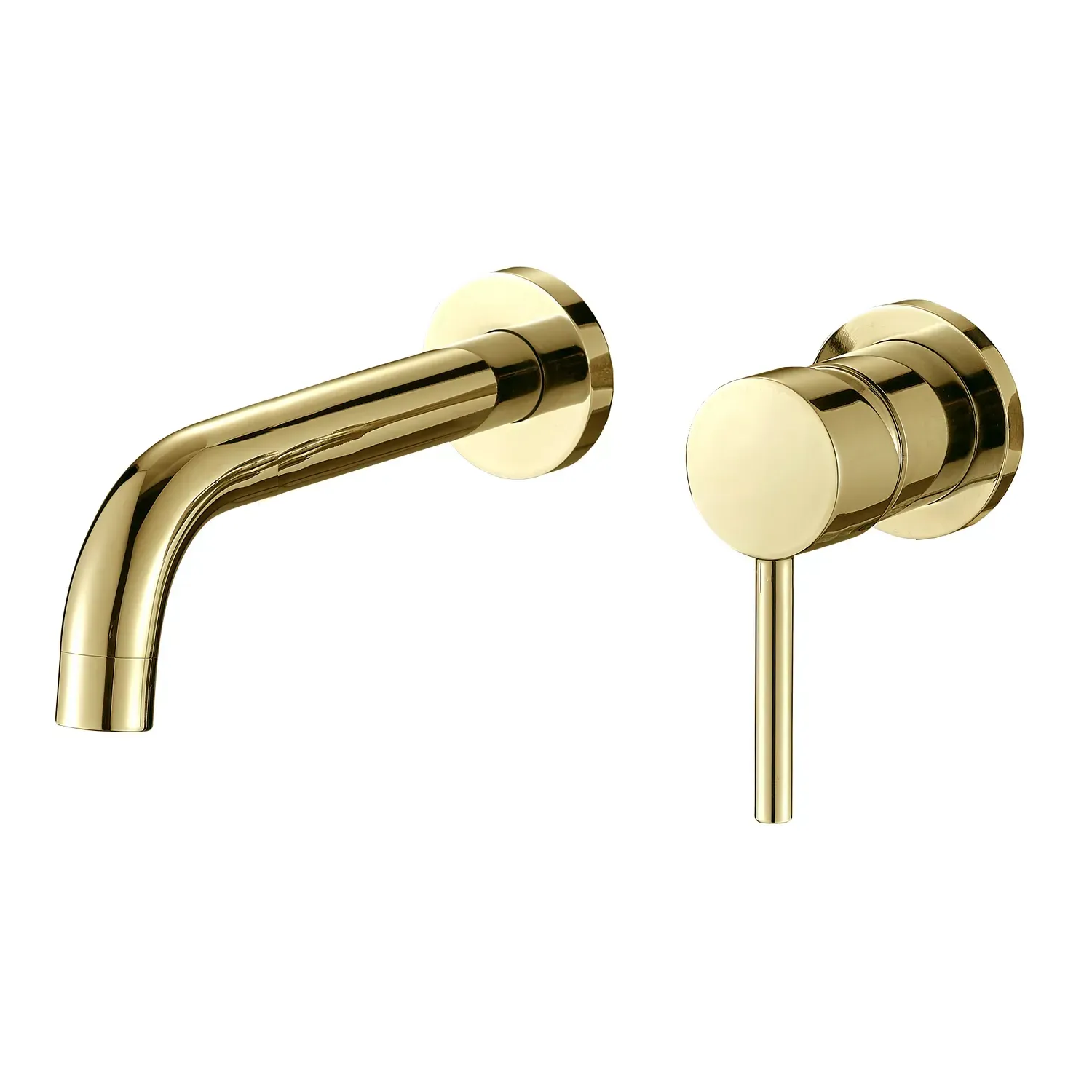 Смеситель для раковины VBI Milano Long скрытого монтажа Золотой (VBI-050103GL)