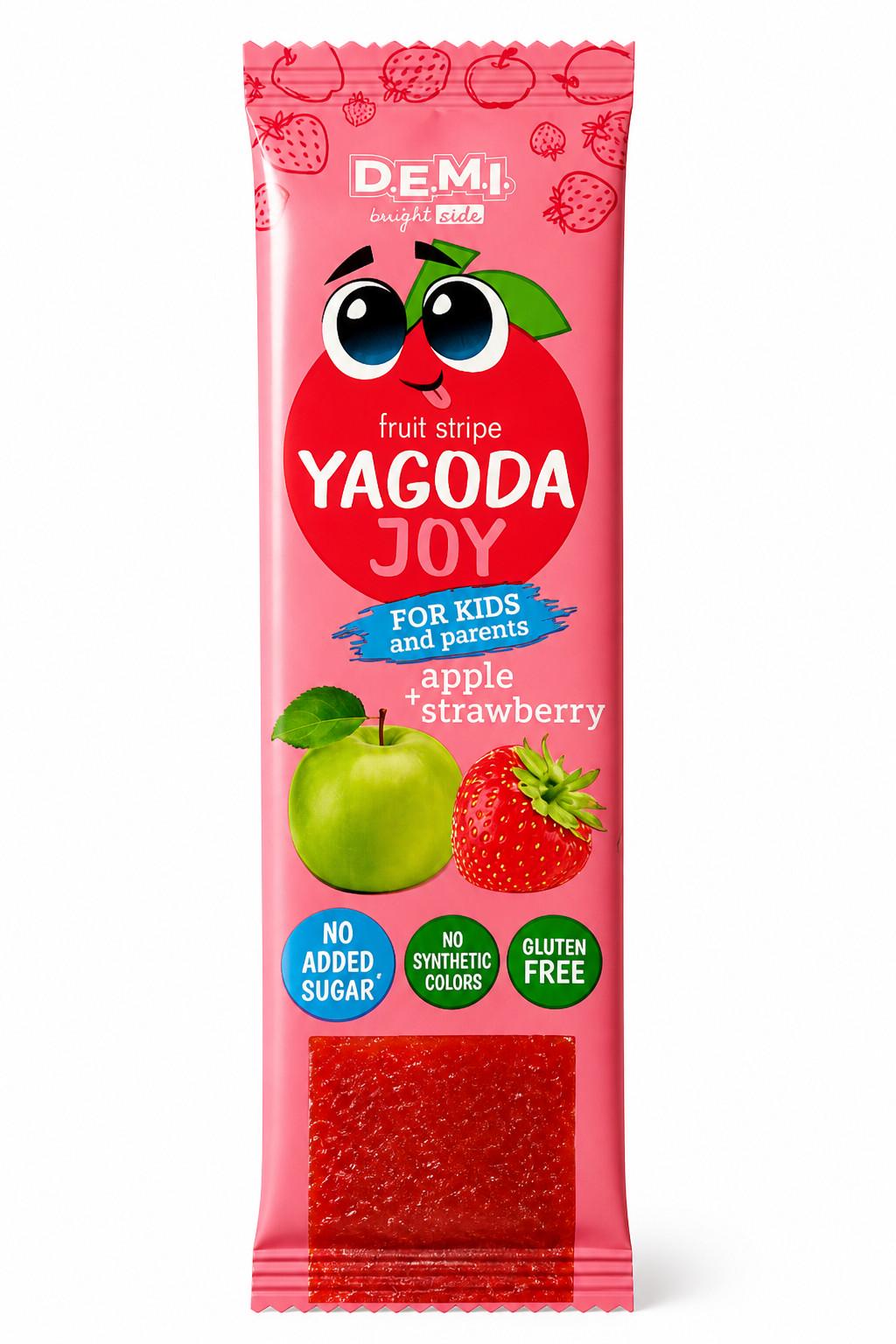 Пастила фруктовая DEMI Yagoda Joy с соком клубники 40 шт. 15 г (60364)